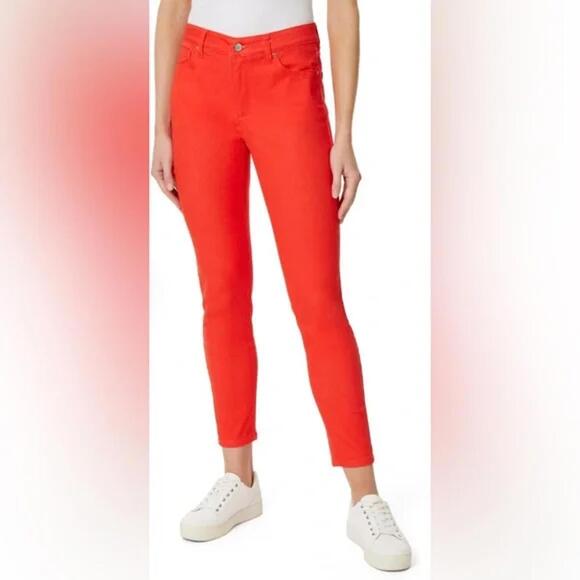 Jones New York Jeans The Lexington Skinny Ankle Scarlet Apple Size 14/32 NWT - Picture 1 of 15